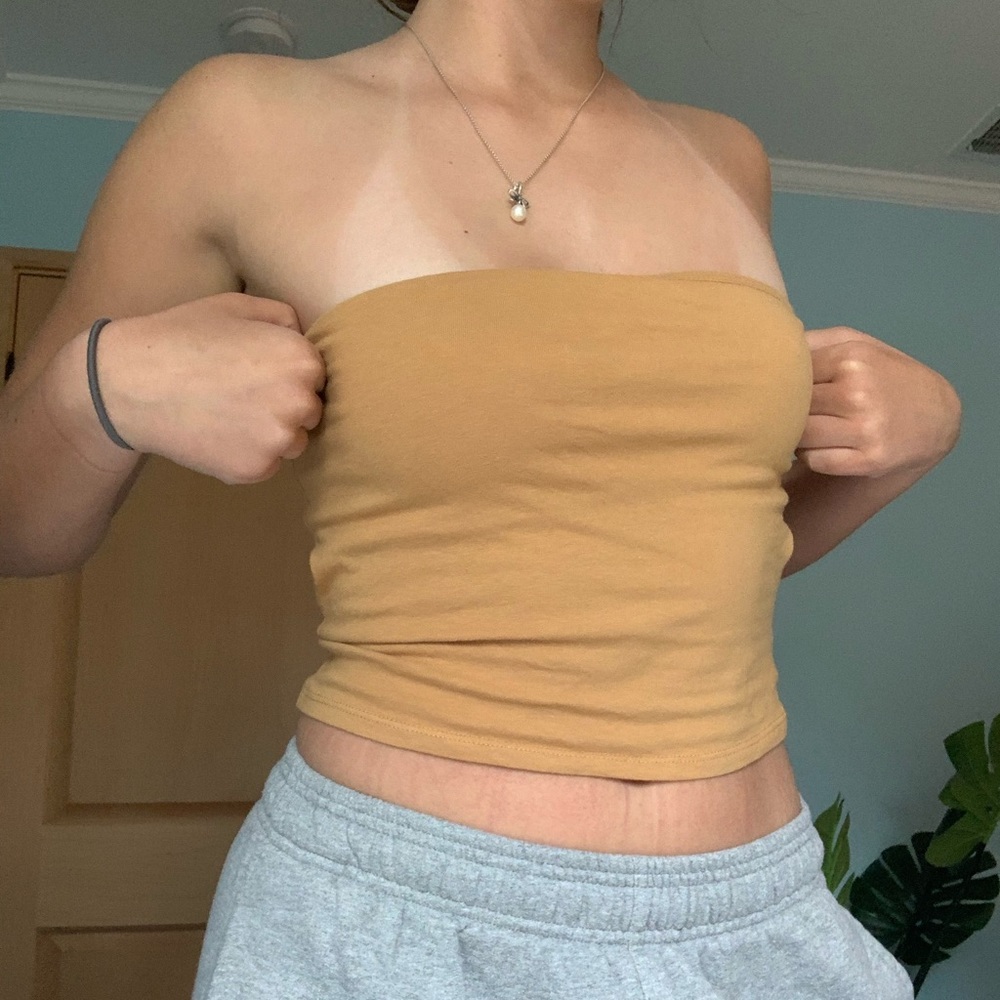 Golden tube top